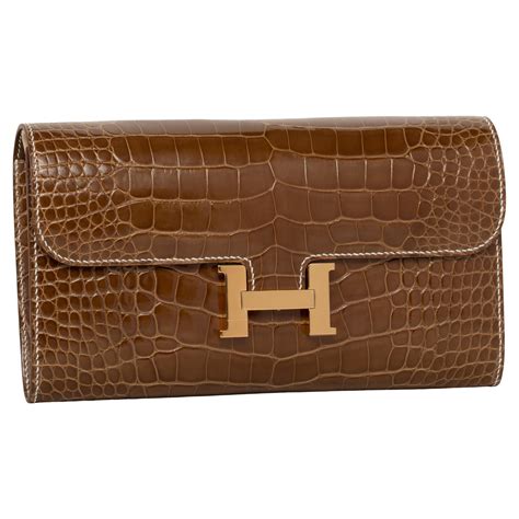 hermes alligator wallet men's|hermes gold alligator constance wallet.